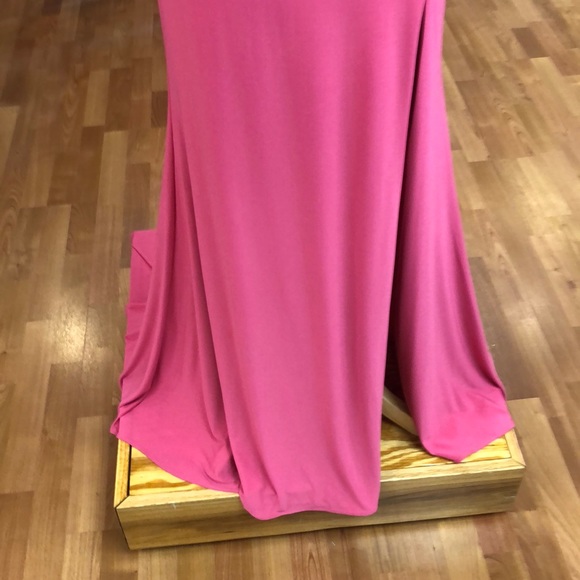 ✔️ Fuchsia prom dress with rhinestones - Picture 3 of 8